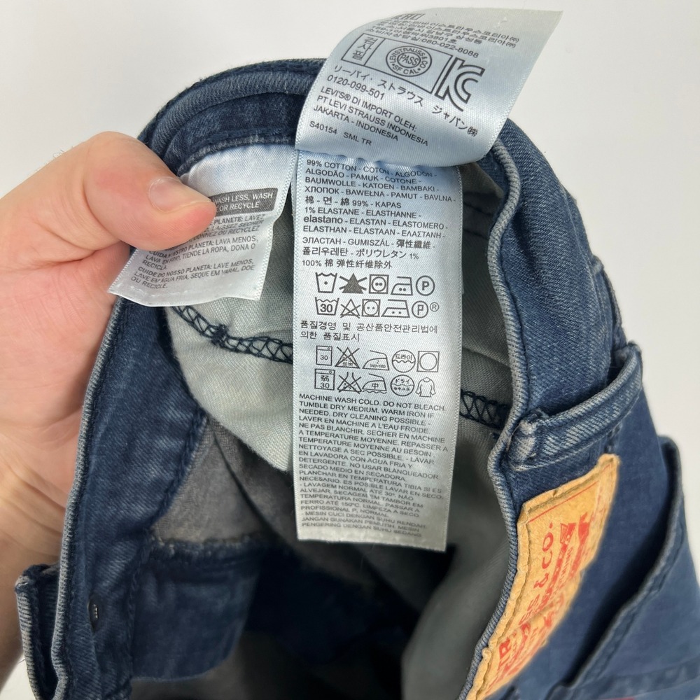 Levis 514 Straight Fit Mens Jeans 44x30 Medium Wash Blue Denim 28726-0003 - Picture 9 of 10